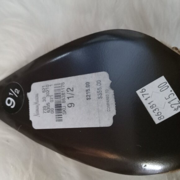 NWT Isabelle Fiore Snakeskin/Calf Hair/Leather Camel Variation Pumps - Picture 7 of 8